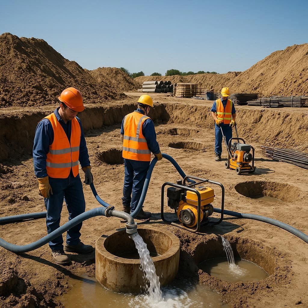 Глубинное водопонижение скважинами в Дмитрове